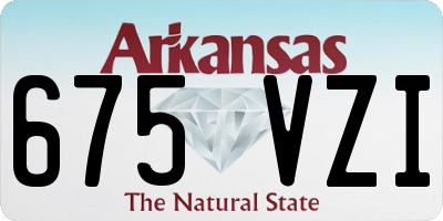 AR license plate 675VZI