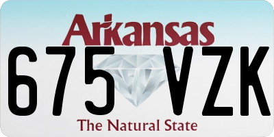 AR license plate 675VZK