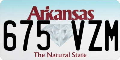 AR license plate 675VZM
