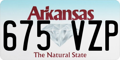 AR license plate 675VZP
