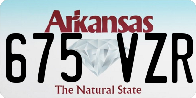 AR license plate 675VZR