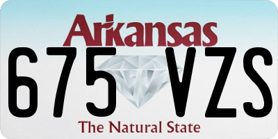 AR license plate 675VZS