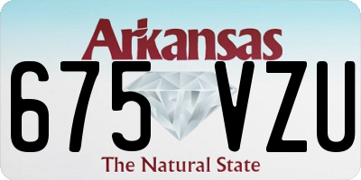 AR license plate 675VZU