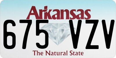 AR license plate 675VZV