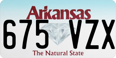 AR license plate 675VZX