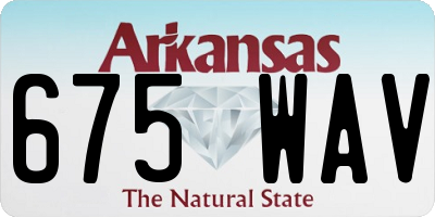 AR license plate 675WAV