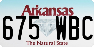 AR license plate 675WBC