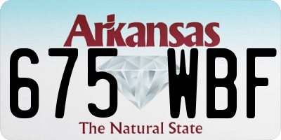 AR license plate 675WBF