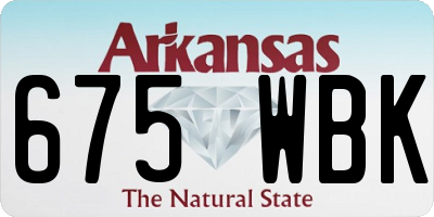 AR license plate 675WBK