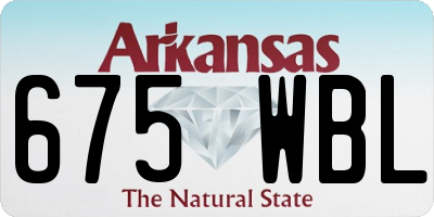 AR license plate 675WBL