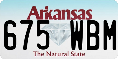 AR license plate 675WBM