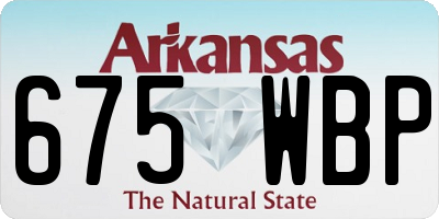 AR license plate 675WBP