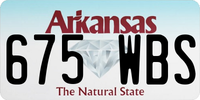 AR license plate 675WBS