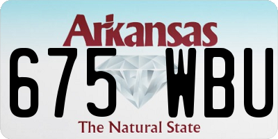 AR license plate 675WBU