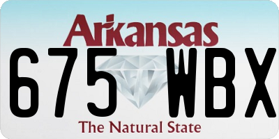 AR license plate 675WBX