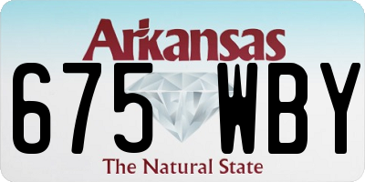 AR license plate 675WBY