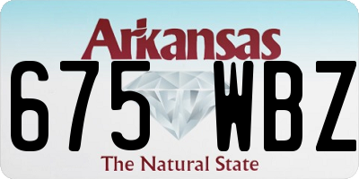 AR license plate 675WBZ