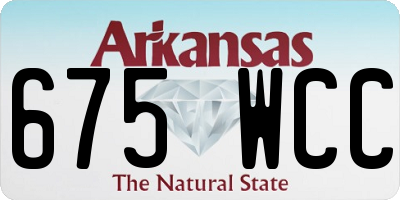 AR license plate 675WCC