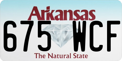 AR license plate 675WCF