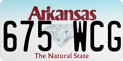 AR license plate 675WCG