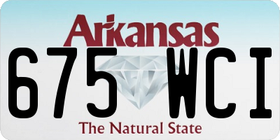 AR license plate 675WCI