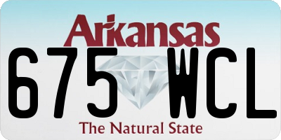 AR license plate 675WCL