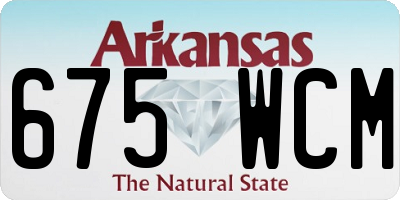 AR license plate 675WCM