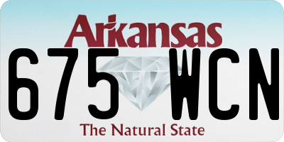 AR license plate 675WCN