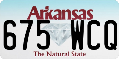 AR license plate 675WCQ