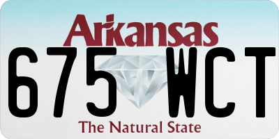 AR license plate 675WCT