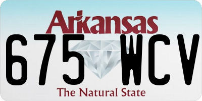 AR license plate 675WCV