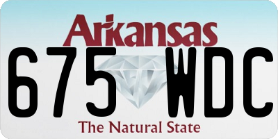 AR license plate 675WDC