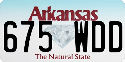 AR license plate 675WDD