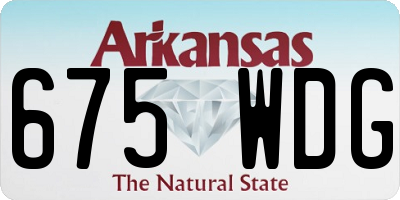 AR license plate 675WDG