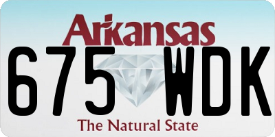 AR license plate 675WDK