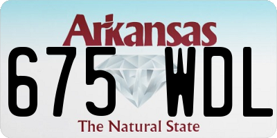 AR license plate 675WDL