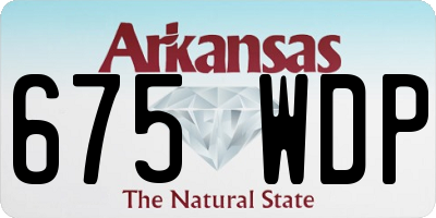 AR license plate 675WDP