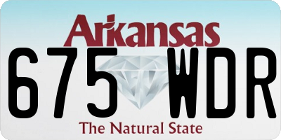 AR license plate 675WDR