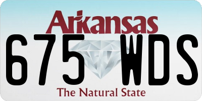 AR license plate 675WDS