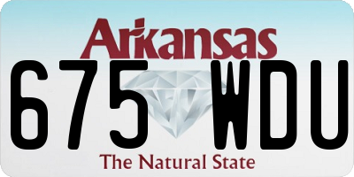 AR license plate 675WDU