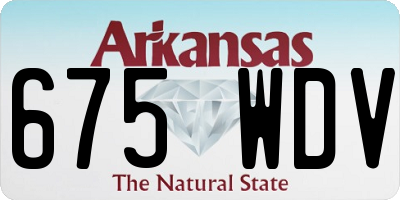 AR license plate 675WDV