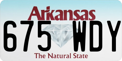 AR license plate 675WDY