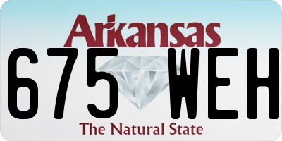 AR license plate 675WEH