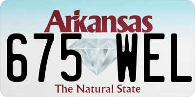 AR license plate 675WEL