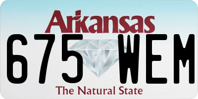 AR license plate 675WEM