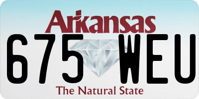 AR license plate 675WEU