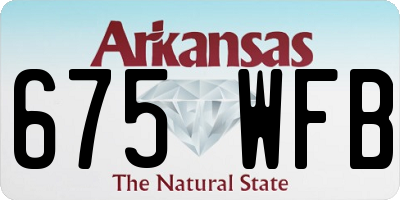 AR license plate 675WFB