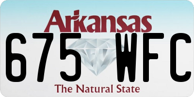 AR license plate 675WFC