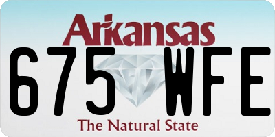 AR license plate 675WFE