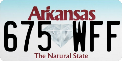 AR license plate 675WFF